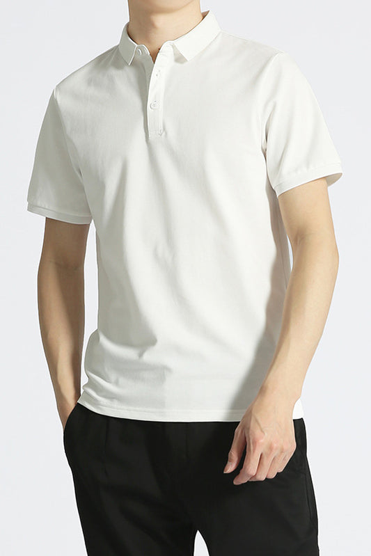 Classic Short Sleeve Polo Shirt - White